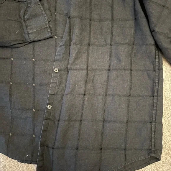 Vintage Ralph Lauren Black Linen Button-Up Shirt - Picture 5 of 5